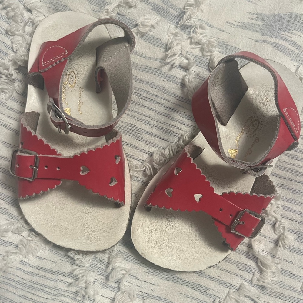 Toddler Saltwater pink sandals